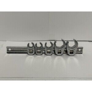 SK USA 3/8 - 3/4 SAE Crow Foot Flare Nut Line Wrench Set Open End 3/8 Drive